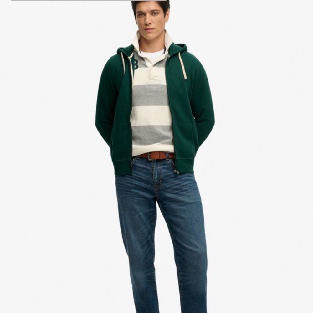 EUC Superdry Green Men’s Hoodie classic XXL Zipper